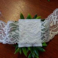 pegado el encaje elastico