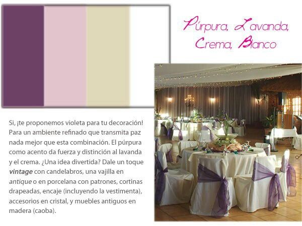 Combinacion de colores en purpura y lavanda - 1