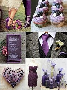 Combinacion de colores en purpura y lavanda - 4