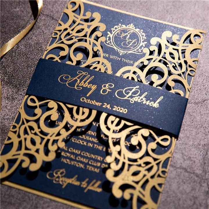 Invitaciones en color azul navy 6