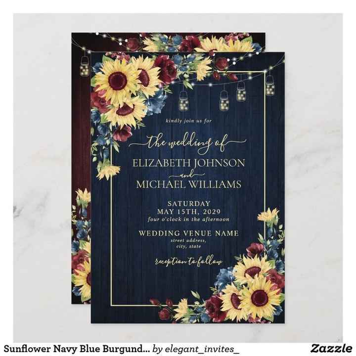 Invitaciones en color azul navy 7