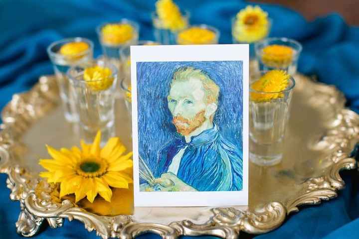 Boda temática con los colores de Van Gogh 6