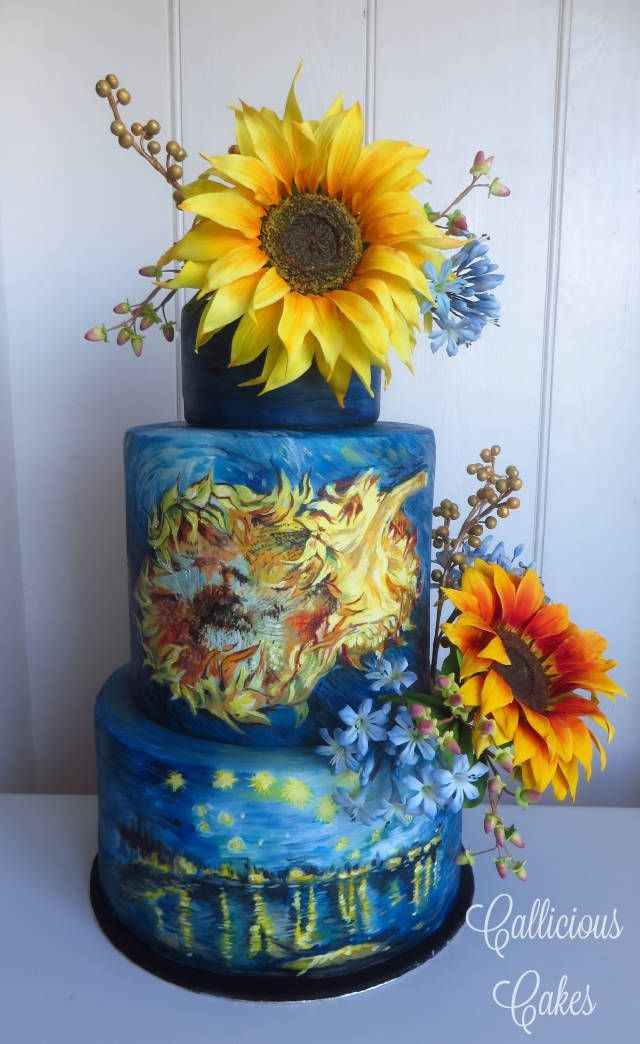 Boda temática con los colores de Van Gogh 10