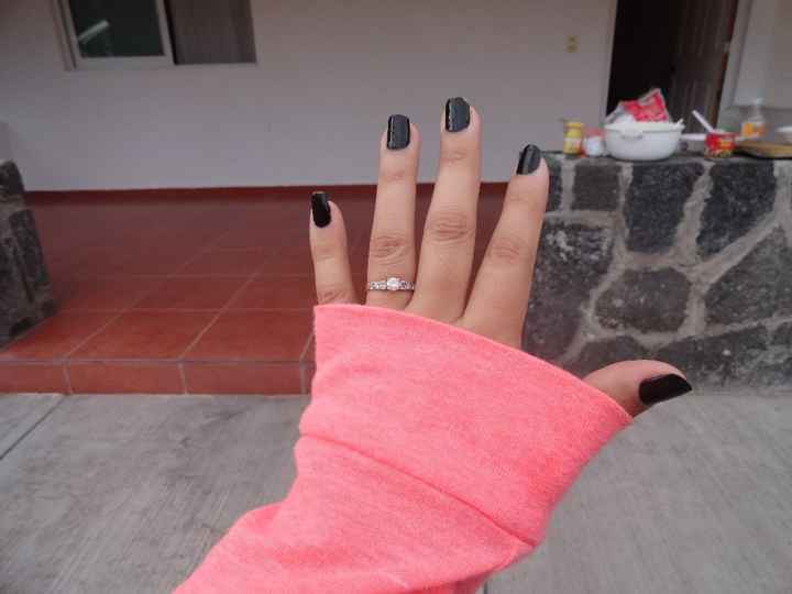 Mi anillo de compromiso.