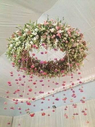 Coronas y aros de flores colgantes para decorar!!🌺🌿 18