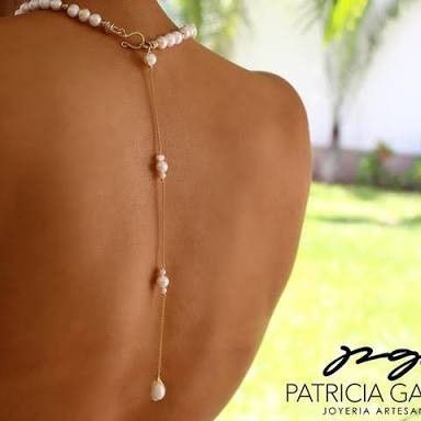 Collares para escote en espalda!!📿 3