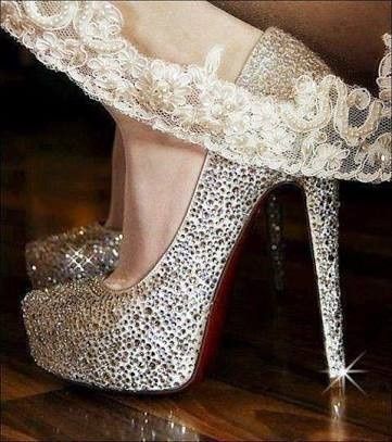 Zapatillas brillosas "glam" 👠👠 12