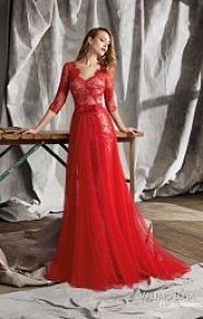 Elegante vestido rojo