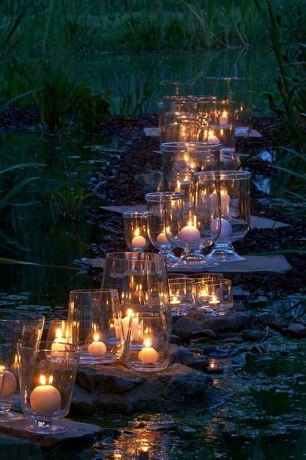 Románticas ideas con velas - 1