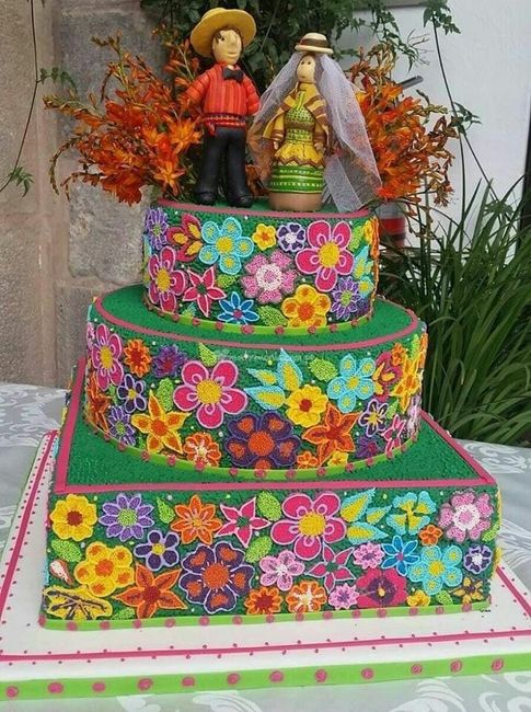 Pasteles para boda temática mexicana - 7