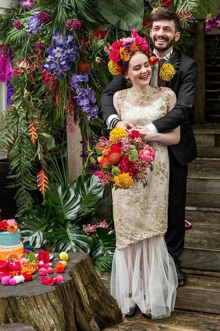 Boda mexicana com toques de Frida Kahlo - 7