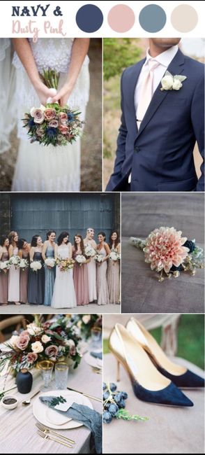 Boda con diferente tipos de azul y rosa - 7