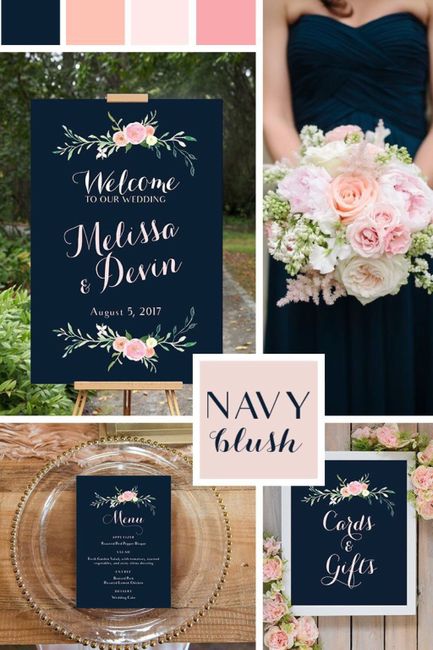 Boda con diferente tipos de azul y rosa - 12