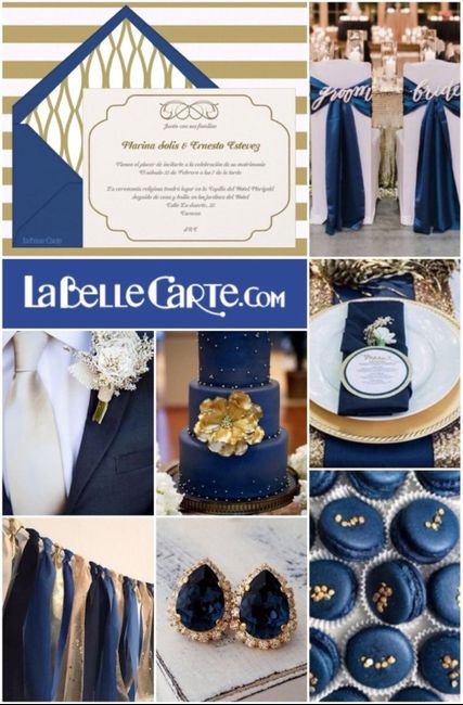 Boda azul con dorado - 6