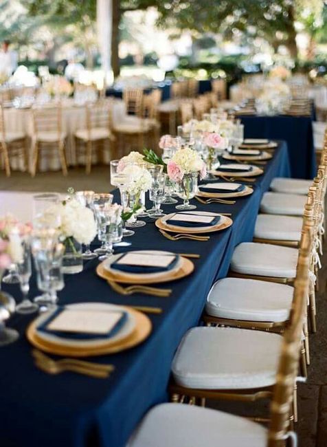 Boda azul con dorado - 8