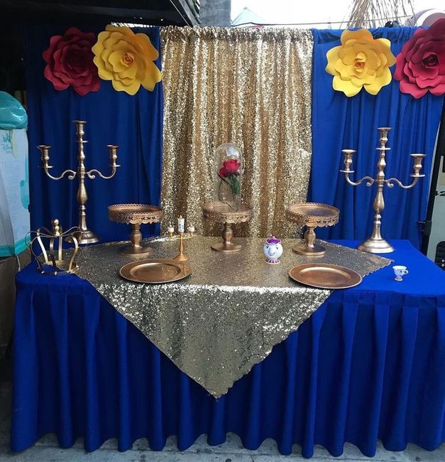 Boda azul con dorado - 14