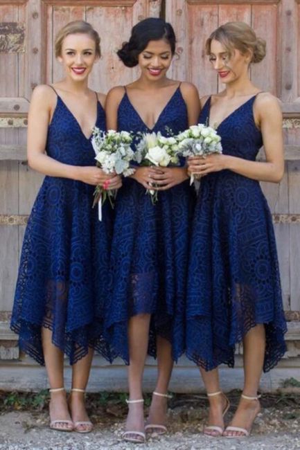 Ideas de vestidos de damas color azul - 2