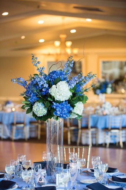 Decoración de boda en tonos azules - 20