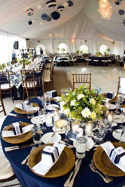 Decoración de boda en tonos azules - 25
