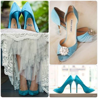 Zapatos tacón alto color  azul💙 - 13
