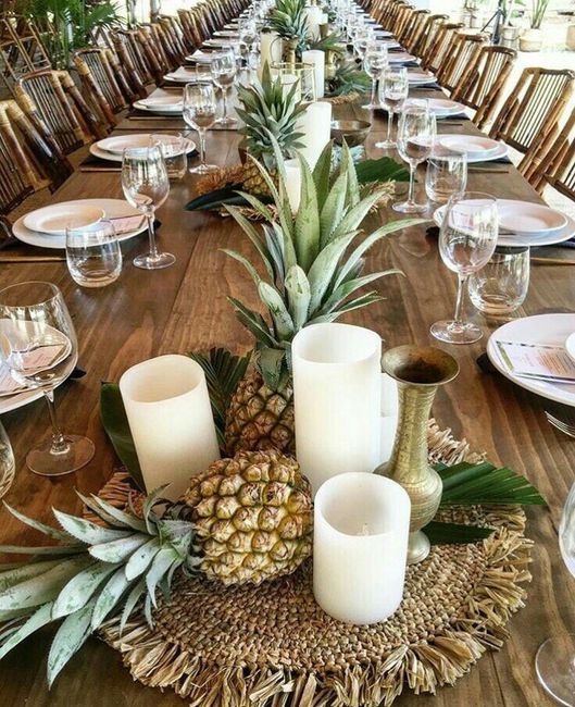 Decoraciones frutales para mesa - 3