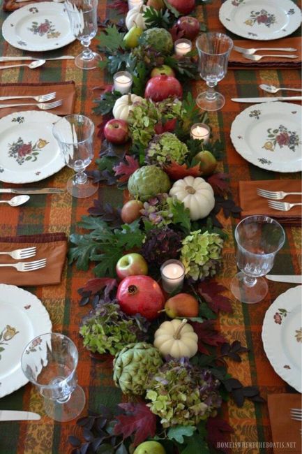 Decoraciones frutales para mesa - 12