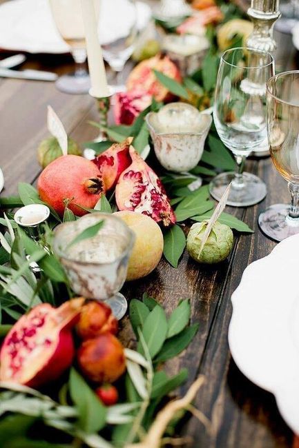 Decoraciones frutales para mesa - 13