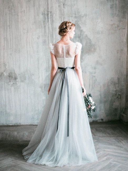 Vestido De Novia Gris Foro Moda Nupcial Bodas Com Mx