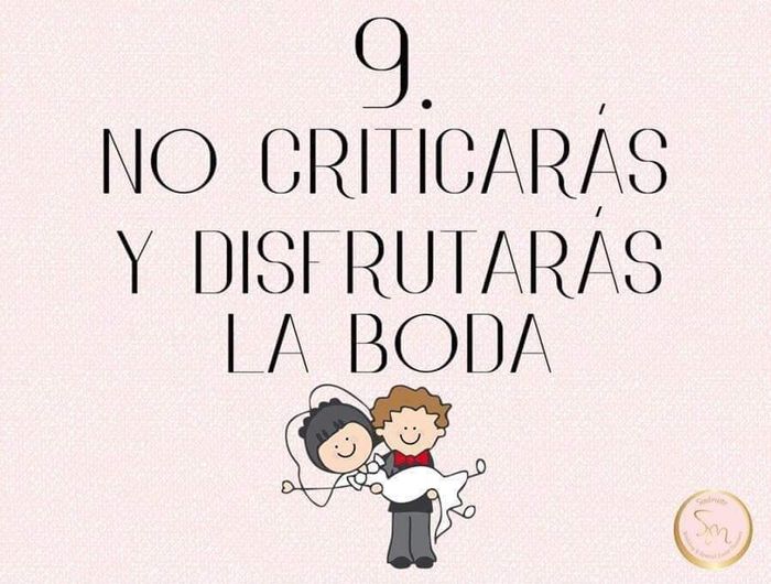 Los 10 mandamientos de la boda - 10