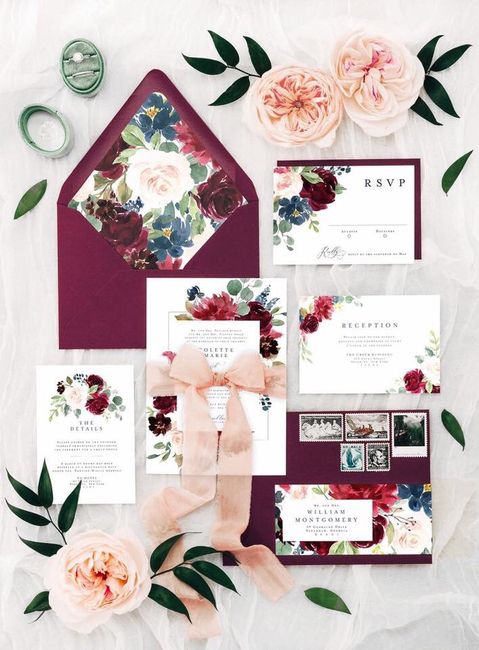 Invitaciones florales - 2