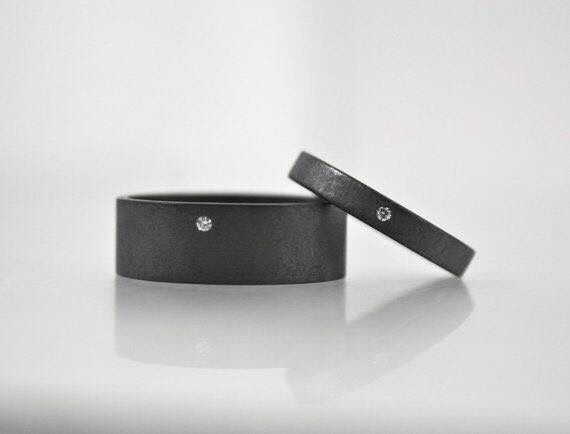 Anillos con color negro - 1
