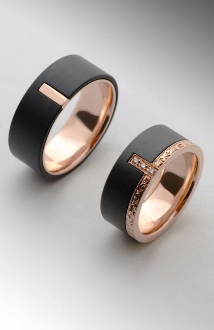 Anillos con color negro - 6
