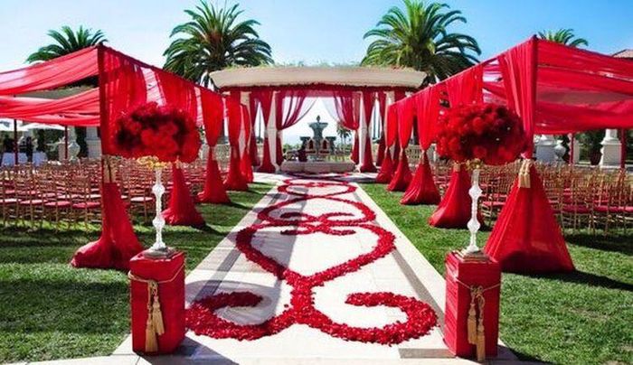 Caminos al altar con corazones 1