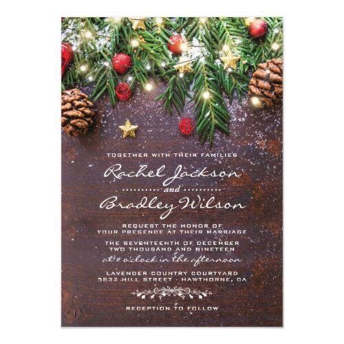 Invitaciones boda navideña 🎄 6