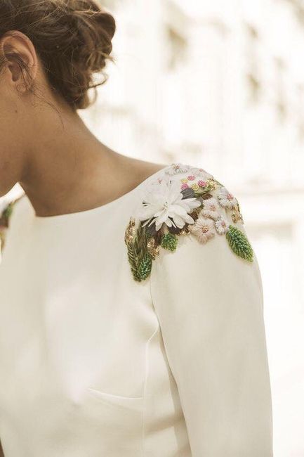 Ideas de vestidos de novia con flores - 6