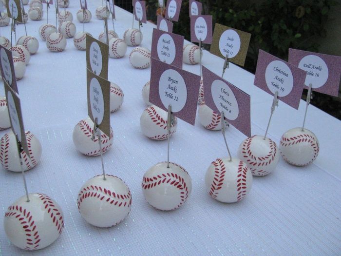 Necesito ideas para mi boda con temática de baseball 8