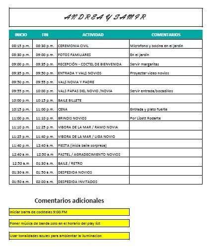 Organización de fiesta 3