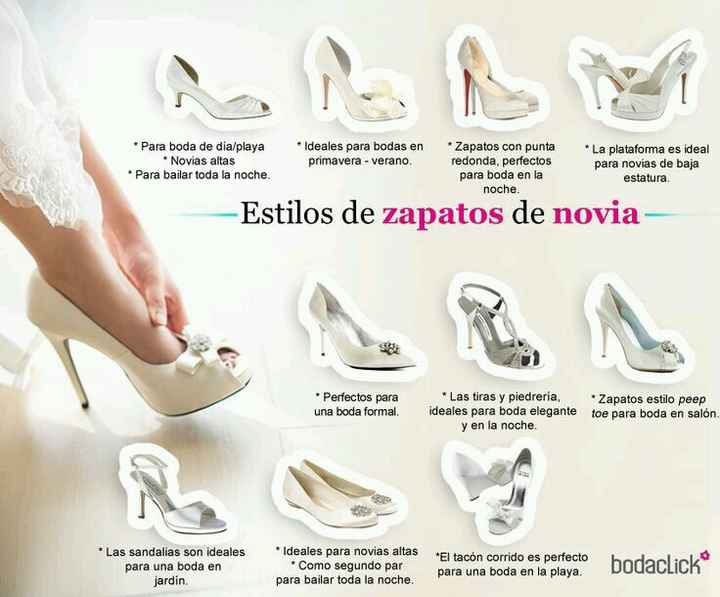 Estilos de zapatos  de Novia - 1