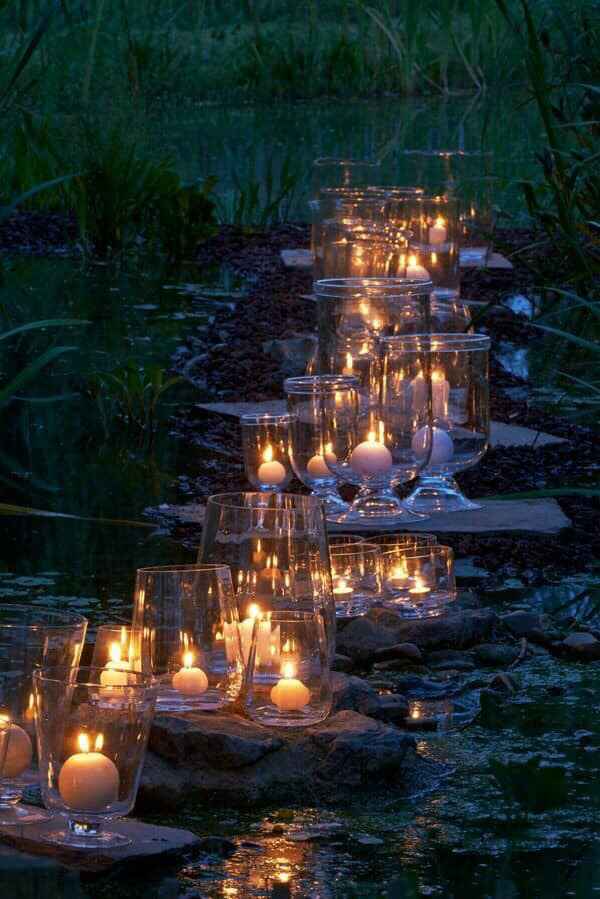 Románticas ideas con velas - 1
