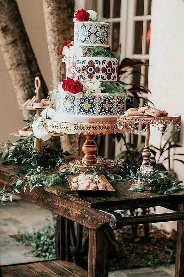 Pasteles para boda temática mexicana - 12