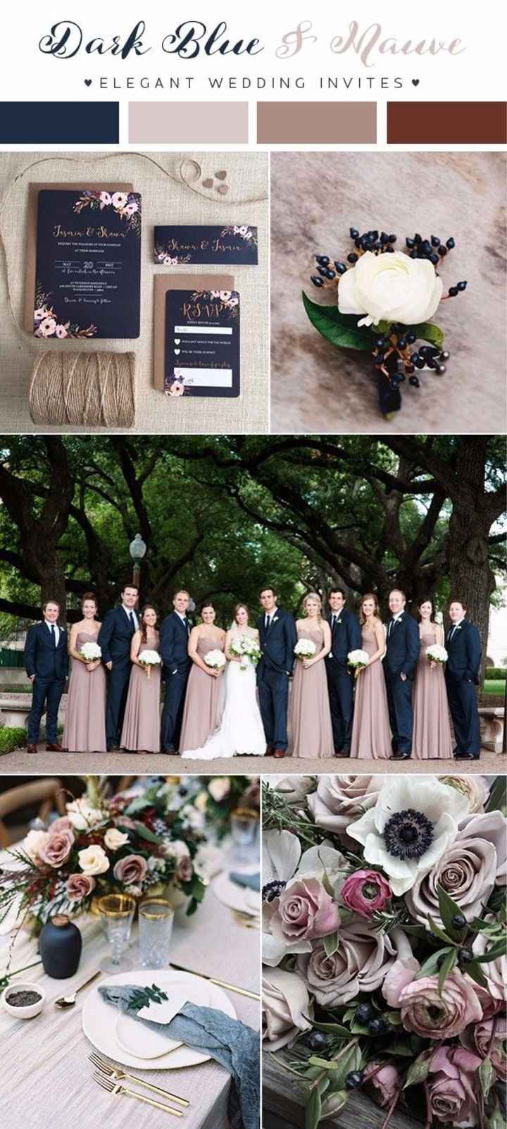 Boda con diferente tipos de azul y rosa - 5