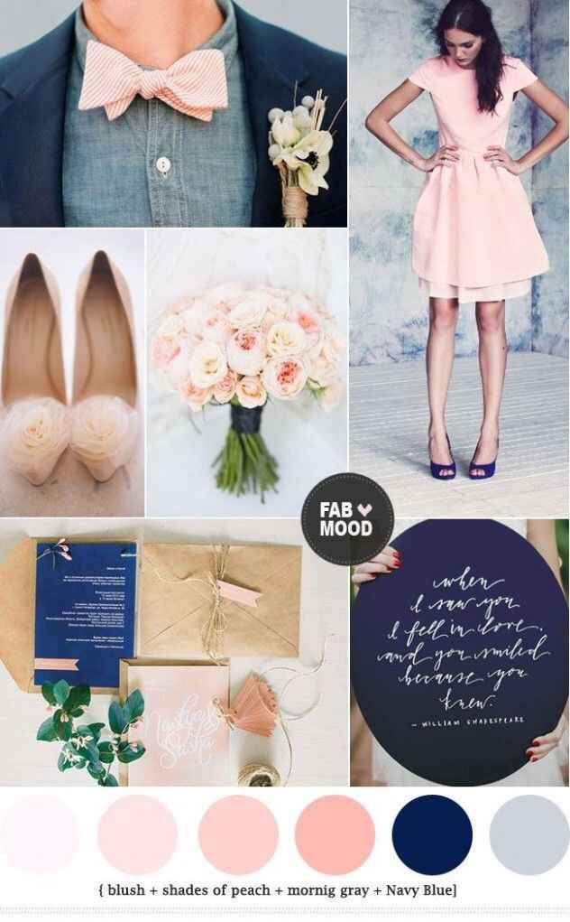 Boda con diferente tipos de azul y rosa - 9