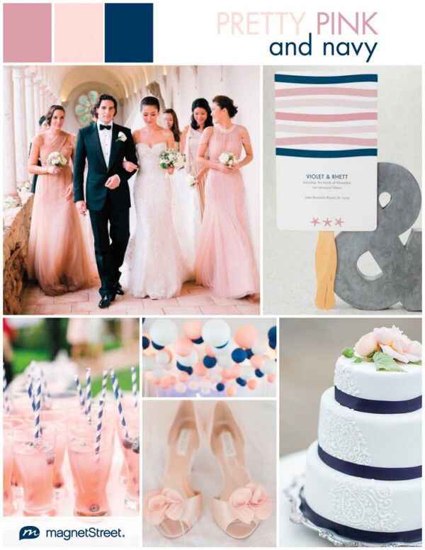 Boda con diferente tipos de azul y rosa - 11