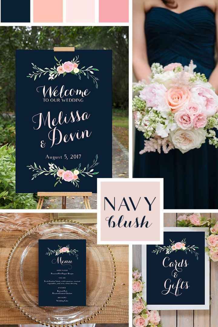 Boda con diferente tipos de azul y rosa - 12