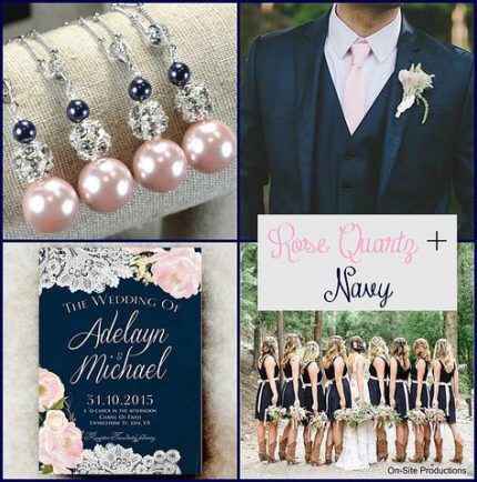 Boda con diferente tipos de azul y rosa - 14