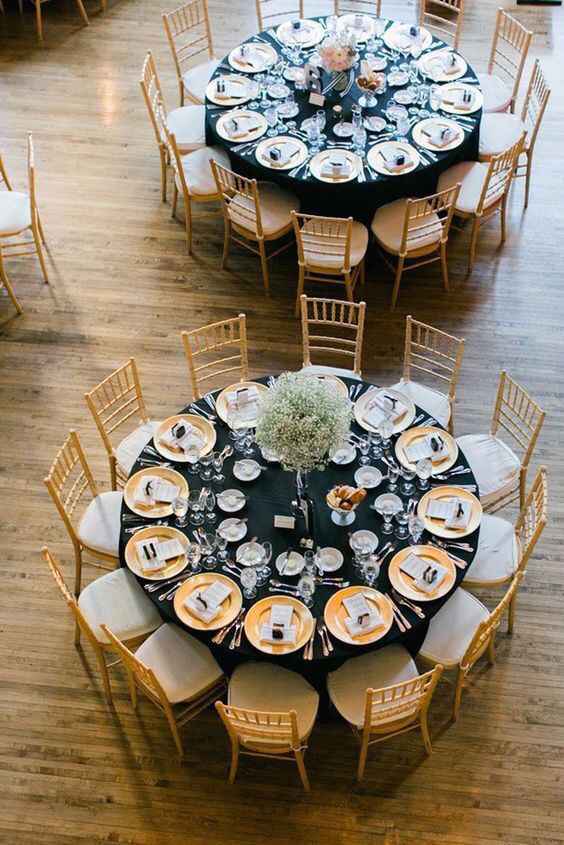 Boda azul con dorado - 9