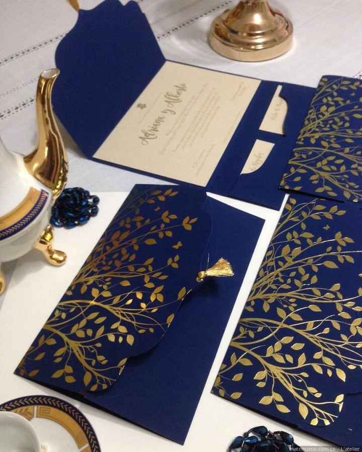 Boda azul con dorado - 10