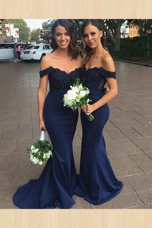Ideas de vestidos de damas color azul - 7