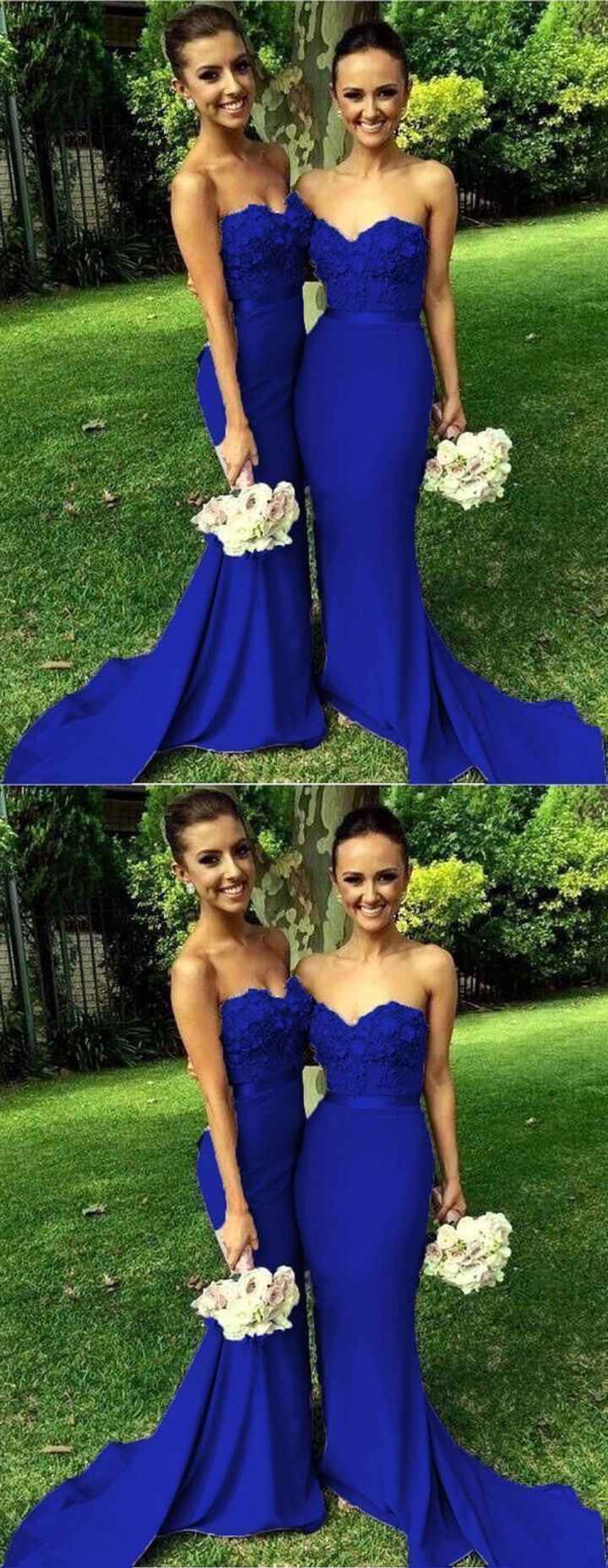 Ideas de vestidos de damas color azul - 12