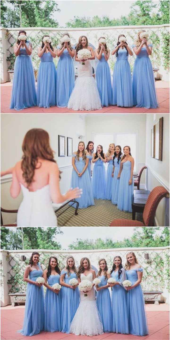 Ideas de vestidos de damas color azul - 14